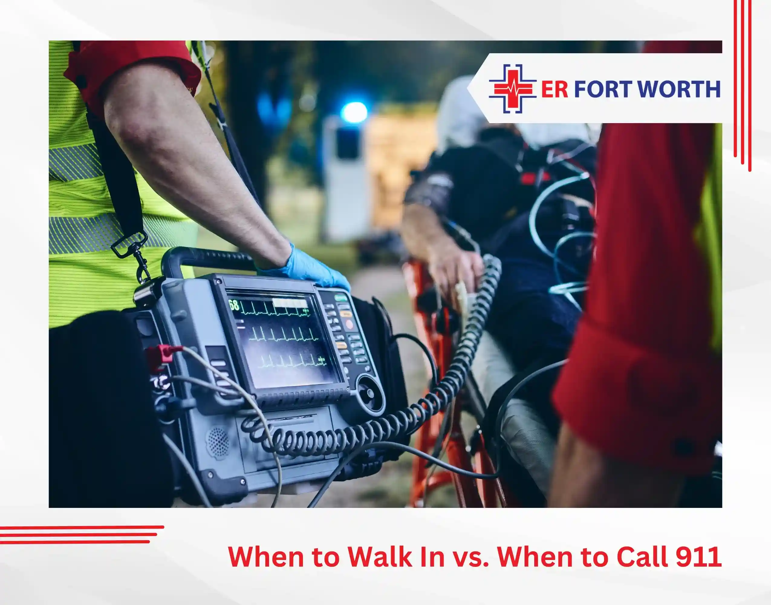 When to Walk In vs. When to Call 911