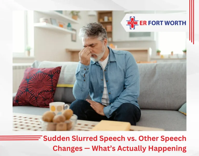 Sudden Slurred Speech vs. Other Speech Changes — What’s Actually Happening