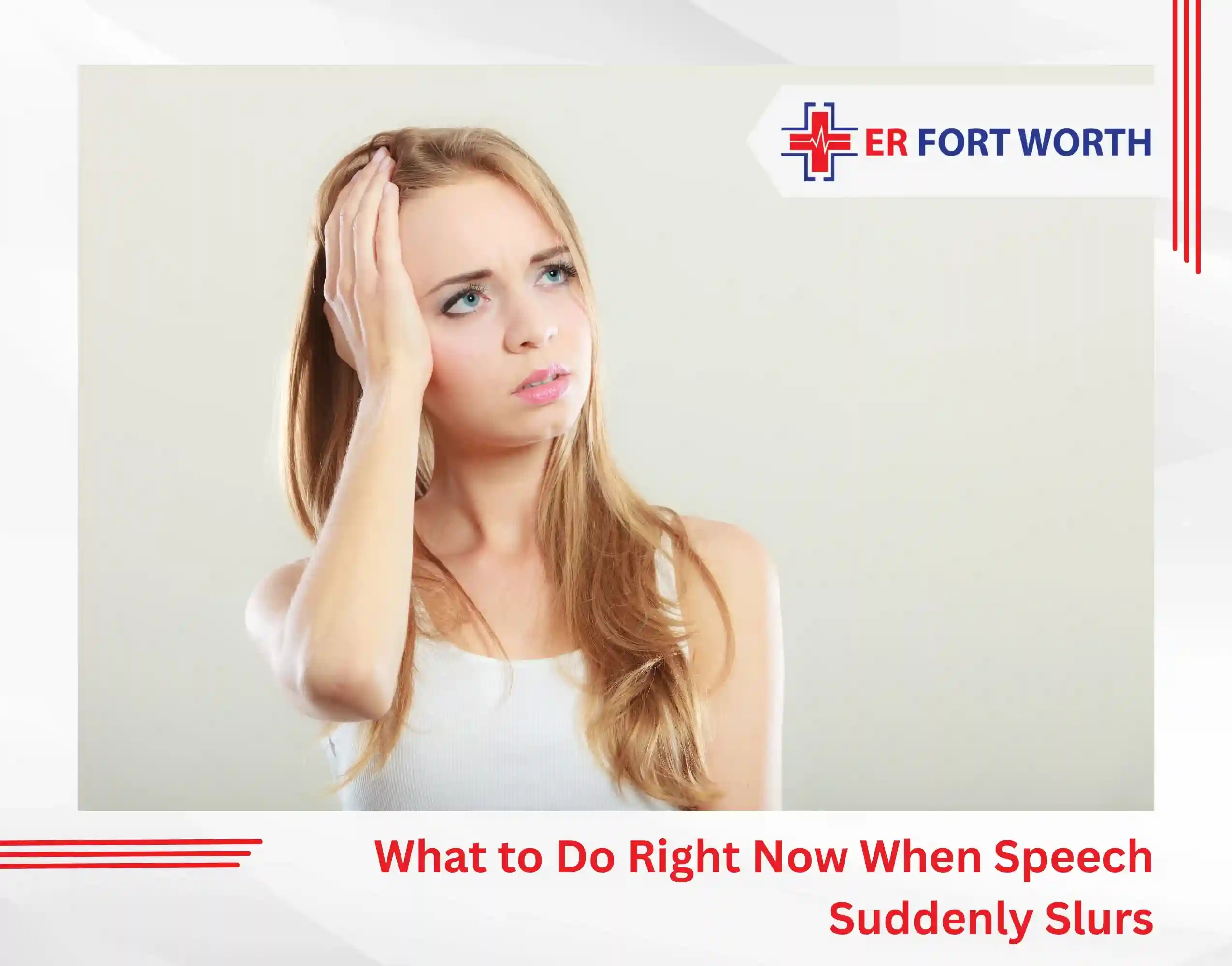 What to Do Right Now When Speech Suddenly Slurs